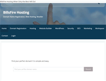 Tablet Screenshot of billsfire.com